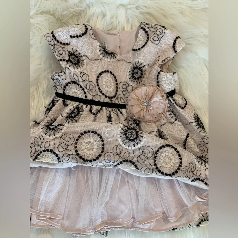 Pippa and Julie - Embroidery style baby dress (Size 18m)